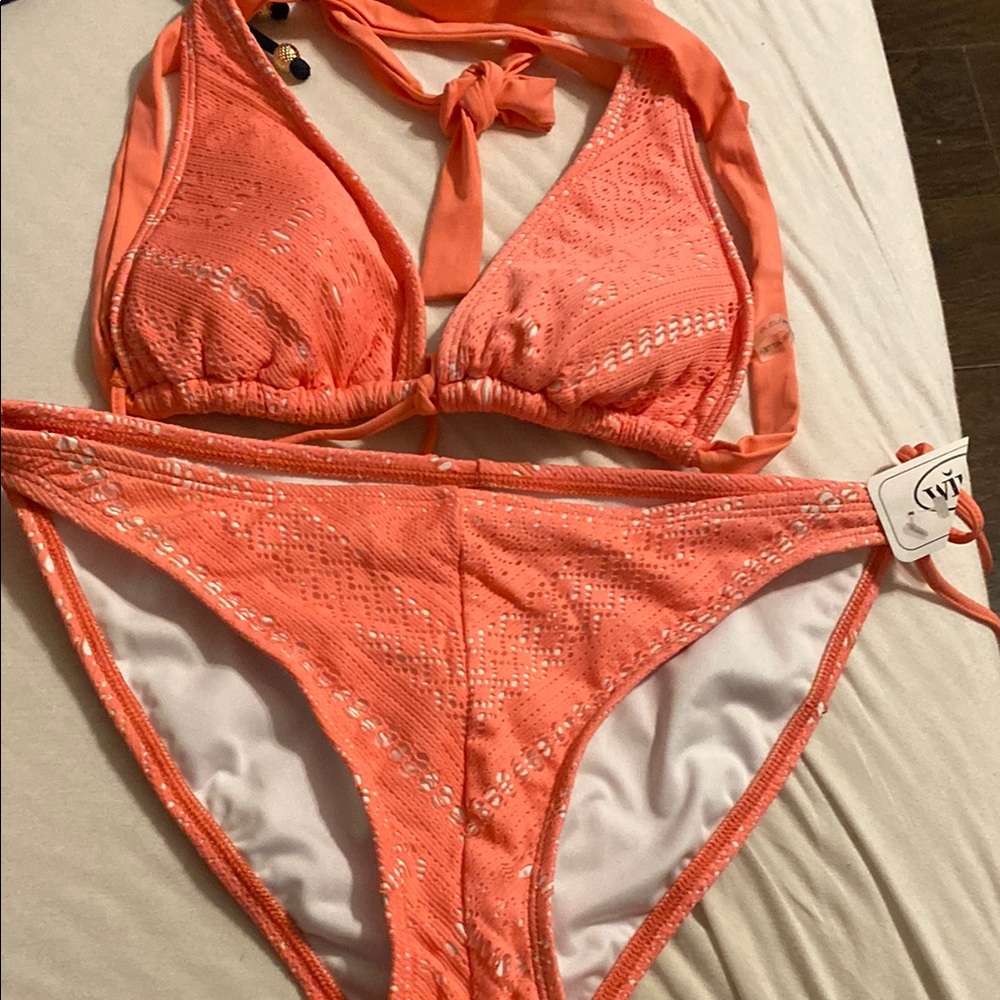 Bleu Rod Beattie Coral Bikini Set NWOT